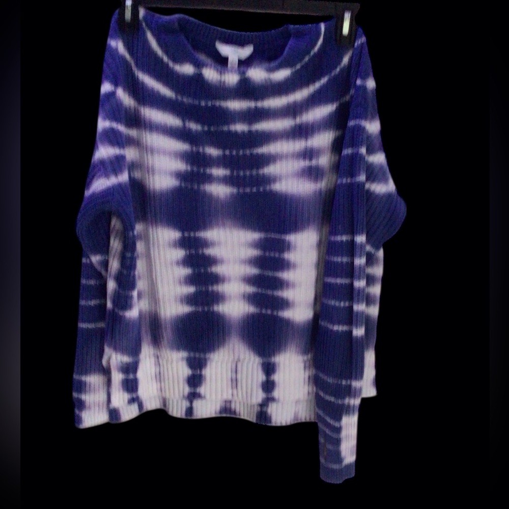 EUC...TIME&TRU Womens cotton tie dyed sweater. Size Large